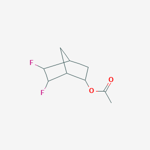 molecular formula C9H12F2O2 B574744 5,6-Difluorobicyclo[2.2.1]Hept-2-Yl Acetate CAS No. 162427-13-6