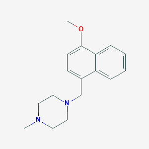 molecular formula C17H22N2O B5747453 1-[(4-methoxy-1-naphthyl)methyl]-4-methylpiperazine 