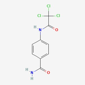 4-[(trichloroacetyl)amino]benzamide