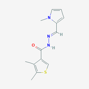 4,5-dimethyl-N'-[(1-methyl-1H-pyrrol-2-yl)methylene]-3-thiophenecarbohydrazide