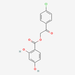 2-(4-chlorophenyl)-2-oxoethyl 2,4-dihydroxybenzoate