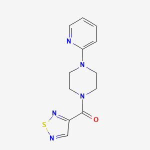 molecular formula C12H13N5OS B5747510 1-(2-pyridinyl)-4-(1,2,5-thiadiazol-3-ylcarbonyl)piperazine 