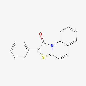 molecular formula C17H11NOS B5747532 2-phenyl[1,3]thiazolo[3,2-a]quinolin-10-ium-1-olate CAS No. 43091-21-0