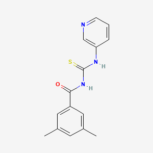 molecular formula C15H15N3OS B5747555 3,5-dimethyl-N-[(3-pyridinylamino)carbonothioyl]benzamide 