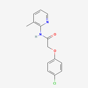 molecular formula C14H13ClN2O2 B5747565 2-(4-chlorophenoxy)-N-(3-methyl-2-pyridinyl)acetamide 