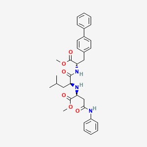 molecular formula C33H39N3O6 B574758 Unk-Leu-Bip-OMe CAS No. 175422-87-4