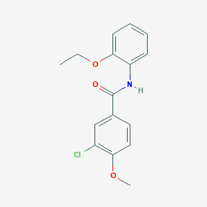 molecular formula C16H16ClNO3 B5747589 3-chloro-N-(2-ethoxyphenyl)-4-methoxybenzamide CAS No. 692766-74-8