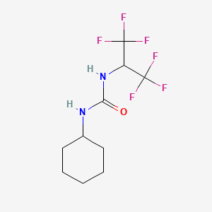 molecular formula C10H14F6N2O B5747594 N-cyclohexyl-N'-[2,2,2-trifluoro-1-(trifluoromethyl)ethyl]urea 