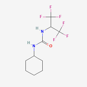 N-cyclohexyl-N'-[2,2,2-trifluoro-1-(trifluoromethyl)ethyl]urea