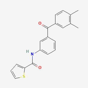 molecular formula C20H17NO2S B5747597 N-[3-(3,4-dimethylbenzoyl)phenyl]-2-thiophenecarboxamide 