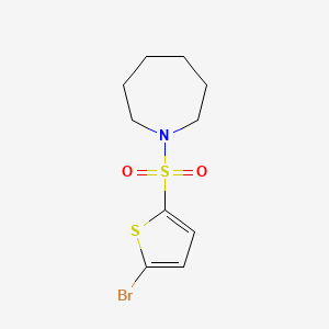 molecular formula C10H14BrNO2S2 B5747609 1-[(5-bromo-2-thienyl)sulfonyl]azepane 