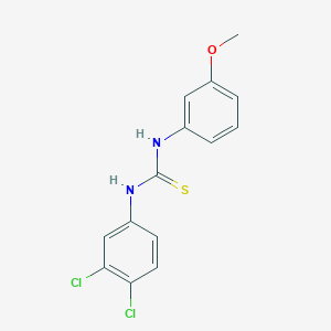 molecular formula C14H12Cl2N2OS B5747614 N-(3,4-dichlorophenyl)-N'-(3-methoxyphenyl)thiourea 