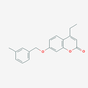molecular formula C19H18O3 B5747630 4-ethyl-7-[(3-methylbenzyl)oxy]-2H-chromen-2-one CAS No. 6145-47-7