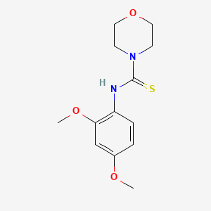 molecular formula C13H18N2O3S B5747644 N-(2,4-dimethoxyphenyl)-4-morpholinecarbothioamide 