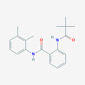 molecular formula C20H24N2O2 B5747727 N-(2,3-dimethylphenyl)-2-[(2,2-dimethylpropanoyl)amino]benzamide 