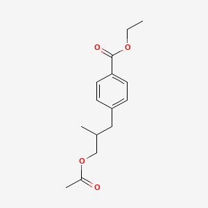 Ethyl 4-(3-acetoxy-2-methylpropyl)benzoate
