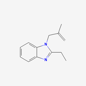 molecular formula C13H16N2 B5747737 2-ethyl-1-(2-methyl-2-propen-1-yl)-1H-benzimidazole 