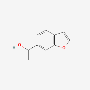 molecular formula C10H10O2 B574774 1-(Benzofuran-6-yl)ethanol CAS No. 181820-01-9
