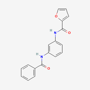 molecular formula C18H14N2O3 B5747742 N-[3-(benzoylamino)phenyl]-2-furamide 