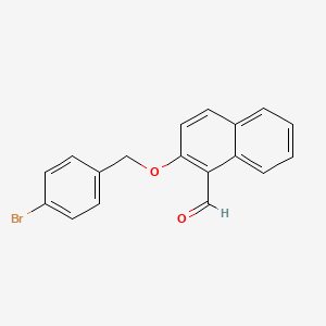 molecular formula C18H13BrO2 B5747767 2-[(4-bromobenzyl)oxy]-1-naphthaldehyde 