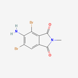 molecular formula C9H6Br2N2O2 B5747784 5-amino-4,6-dibromo-2-methyl-1H-isoindole-1,3(2H)-dione 