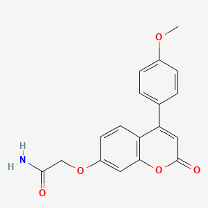 2-{[4-(4-methoxyphenyl)-2-oxo-2H-chromen-7-yl]oxy}acetamide