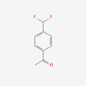 molecular formula C9H8F2O B574779 1-(4-(Difluoromethyl)phenyl)ethanone CAS No. 179990-93-3