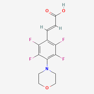 molecular formula C13H11F4NO3 B5747790 3-[2,3,5,6-tetrafluoro-4-(4-morpholinyl)phenyl]acrylic acid 
