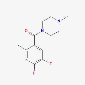 molecular formula C13H16F2N2O B5747795 1-(4,5-difluoro-2-methylbenzoyl)-4-methylpiperazine 