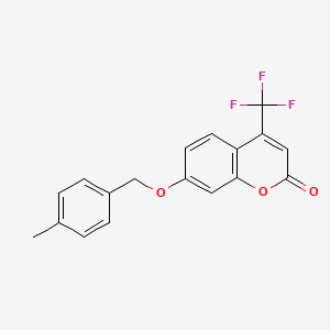 7-[(4-methylbenzyl)oxy]-4-(trifluoromethyl)-2H-chromen-2-one