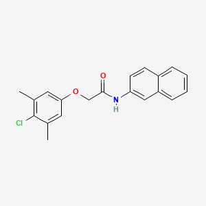 molecular formula C20H18ClNO2 B5747832 2-(4-chloro-3,5-dimethylphenoxy)-N-2-naphthylacetamide 