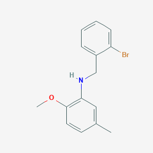 molecular formula C15H16BrNO B5747847 (2-bromobenzyl)(2-methoxy-5-methylphenyl)amine CAS No. 353779-45-0