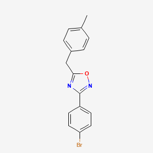 molecular formula C16H13BrN2O B5747860 3-(4-bromophenyl)-5-(4-methylbenzyl)-1,2,4-oxadiazole 