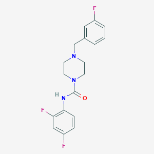 molecular formula C18H18F3N3O B5747882 N-(2,4-difluorophenyl)-4-(3-fluorobenzyl)-1-piperazinecarboxamide 