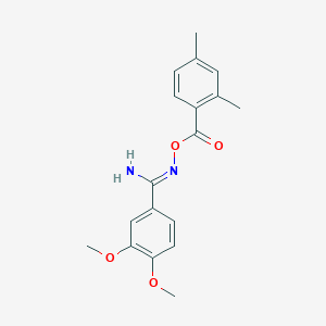 N'-[(2,4-dimethylbenzoyl)oxy]-3,4-dimethoxybenzenecarboximidamide