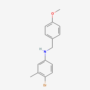 molecular formula C15H16BrNO B5747944 (4-bromo-3-methylphenyl)(4-methoxybenzyl)amine 