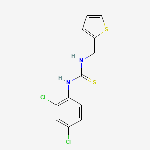 molecular formula C12H10Cl2N2S2 B5747950 N-(2,4-dichlorophenyl)-N'-(2-thienylmethyl)thiourea 