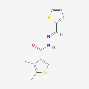 4,5-dimethyl-N'-(2-thienylmethylene)-3-thiophenecarbohydrazide