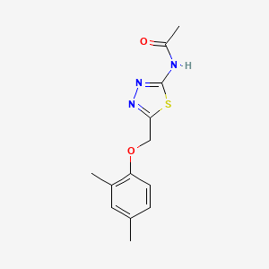 N-{5-[(2,4-dimethylphenoxy)methyl]-1,3,4-thiadiazol-2-yl}acetamide