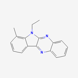 molecular formula C17H15N3 B5747998 6-ethyl-7-methyl-6H-indolo[2,3-b]quinoxaline 