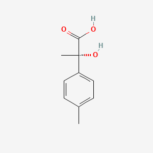 molecular formula C10H12O3 B574800 (2S)-2-Hydroxy-2-(4-methylphenyl)propanoic acid CAS No. 162050-73-9