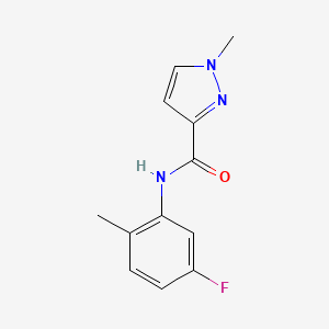 molecular formula C12H12FN3O B5748001 N-(5-fluoro-2-methylphenyl)-1-methyl-1H-pyrazole-3-carboxamide 