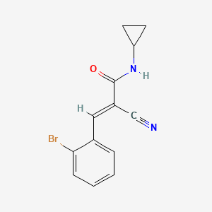 3-(2-bromophenyl)-2-cyano-N-cyclopropylacrylamide