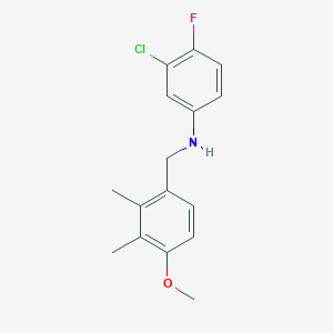 (3-chloro-4-fluorophenyl)(4-methoxy-2,3-dimethylbenzyl)amine