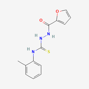 molecular formula C13H13N3O2S B5748032 2-(2-furoyl)-N-(2-methylphenyl)hydrazinecarbothioamide 