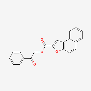 molecular formula C21H14O4 B5748053 2-oxo-2-phenylethyl naphtho[2,1-b]furan-2-carboxylate CAS No. 433249-95-7