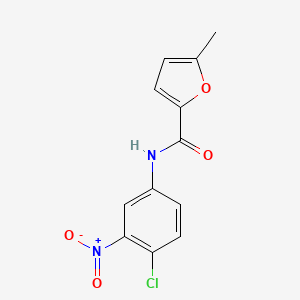 molecular formula C12H9ClN2O4 B5748069 N-(4-chloro-3-nitrophenyl)-5-methyl-2-furamide 