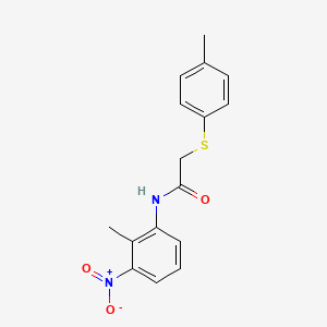 N-(2-methyl-3-nitrophenyl)-2-[(4-methylphenyl)thio]acetamide