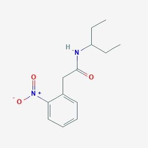 molecular formula C13H18N2O3 B5748090 N-(1-ethylpropyl)-2-(2-nitrophenyl)acetamide 