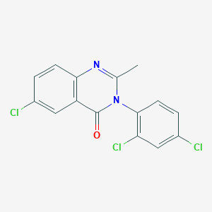 6-chloro-3-(2,4-dichlorophenyl)-2-methyl-4(3H)-quinazolinone